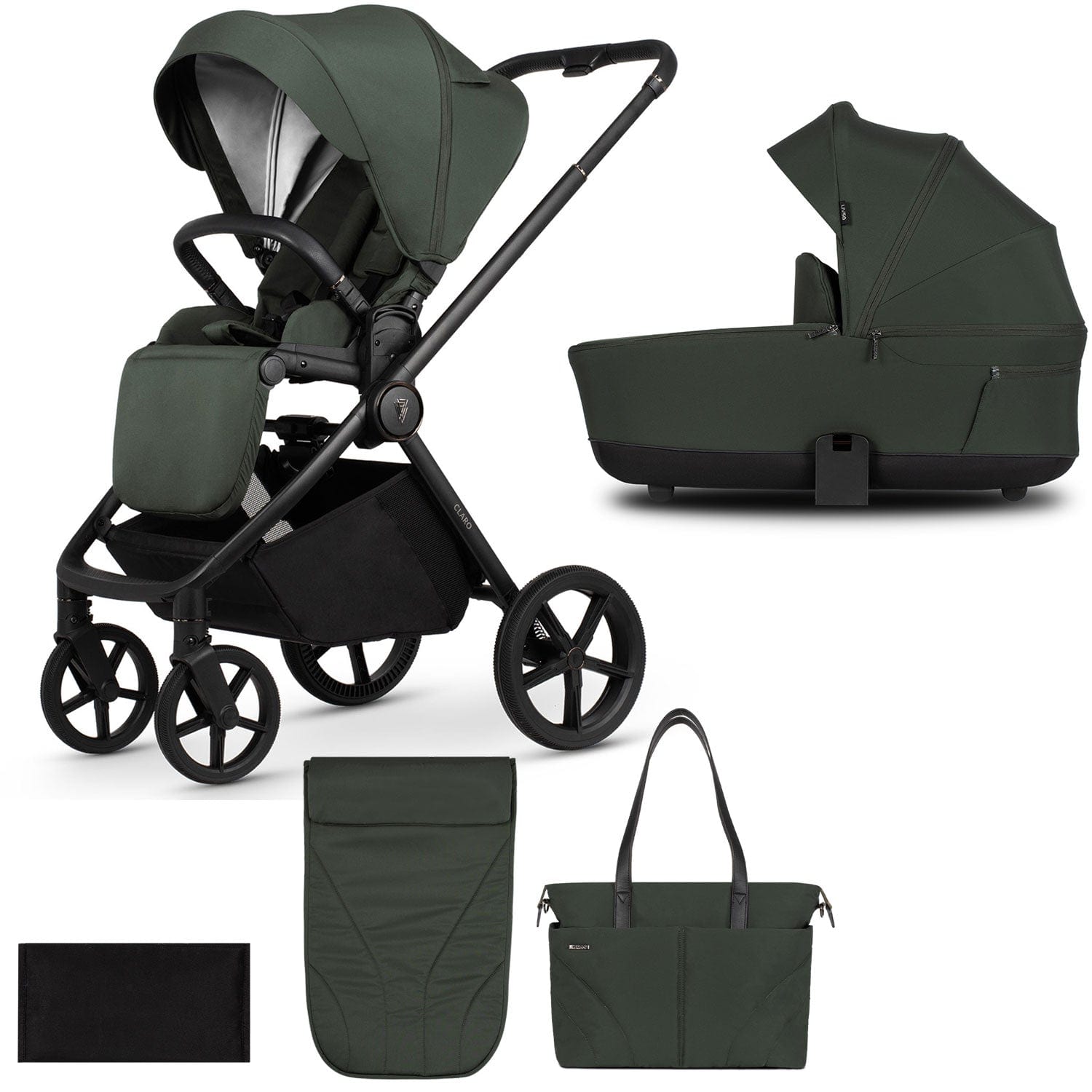 Venicci Claro 2 in 1 Pram in Forest Baby Prams 2000910213 5905261333414