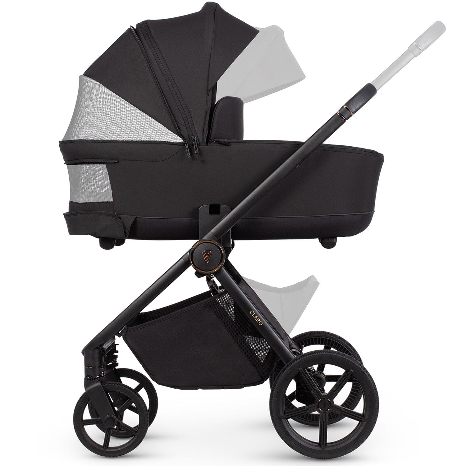 Venicci Claro 2 in 1 Pram in Noir Baby Prams 2000910201 5905261333278