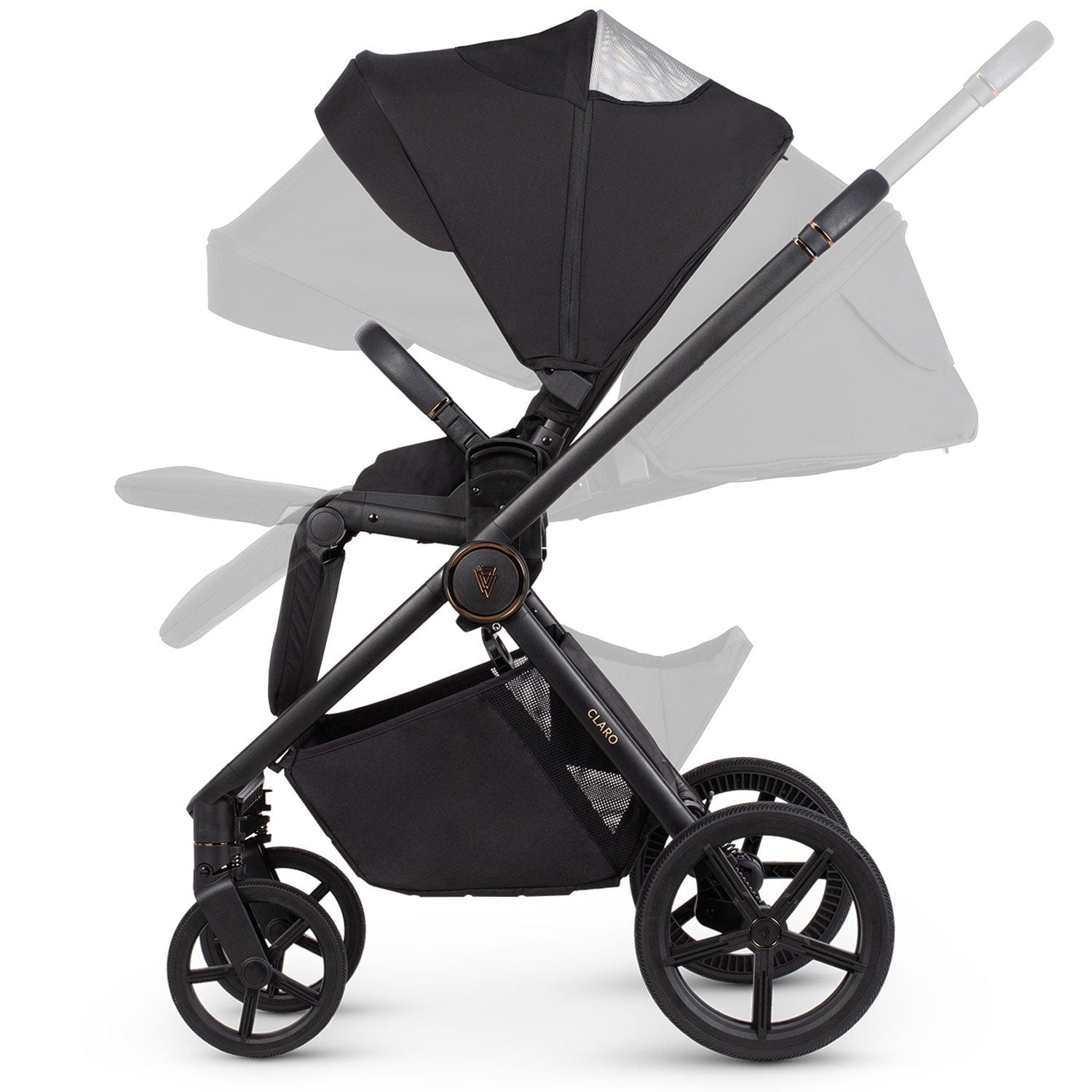 Venicci Claro 2 in 1 Pram in Noir Baby Prams 2000910201 5905261333278