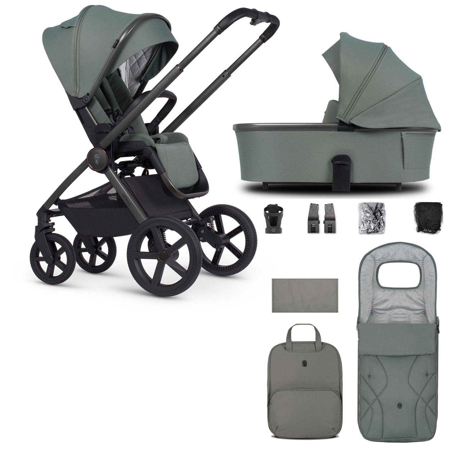 Venicci Tinum Upline 2 2in1 Bundle in Aloe Baby Prams 2001110213 5905261334213