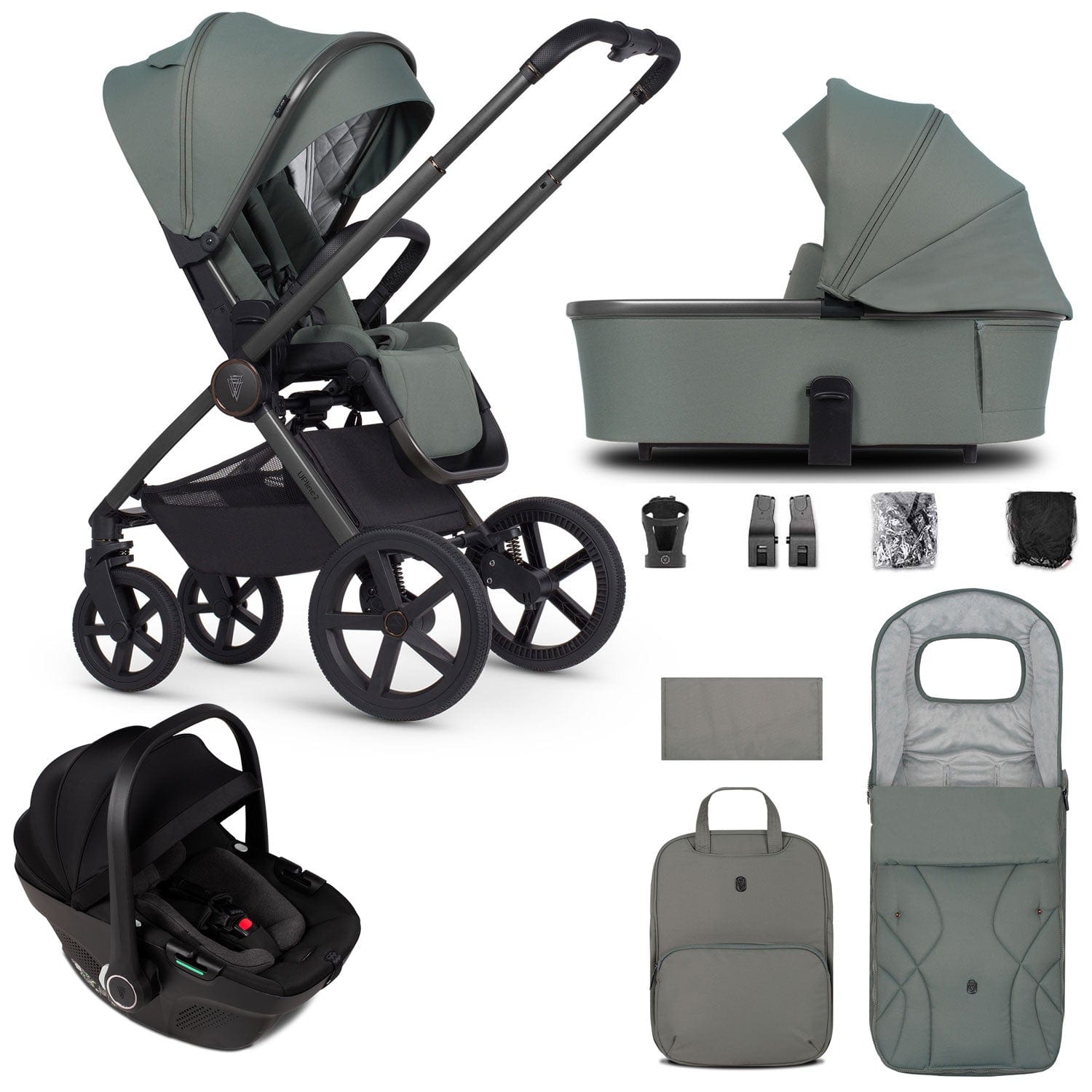 Venicci Tinum Upline 2 3in1 Travel System in Aloe Travel Systems 2001110313 5905261334169