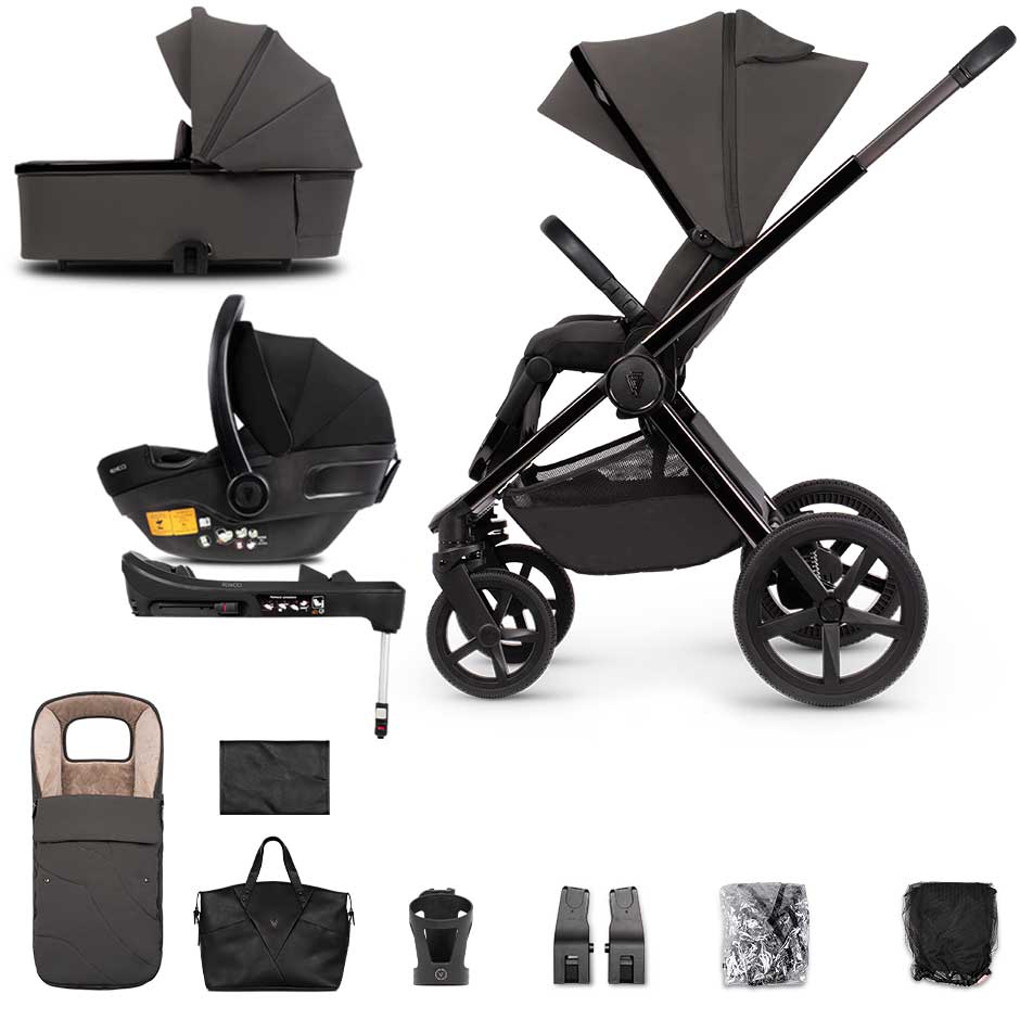 Venicci Tinum Upline SE Complete Travel System Bundle in Lava Travel Systems