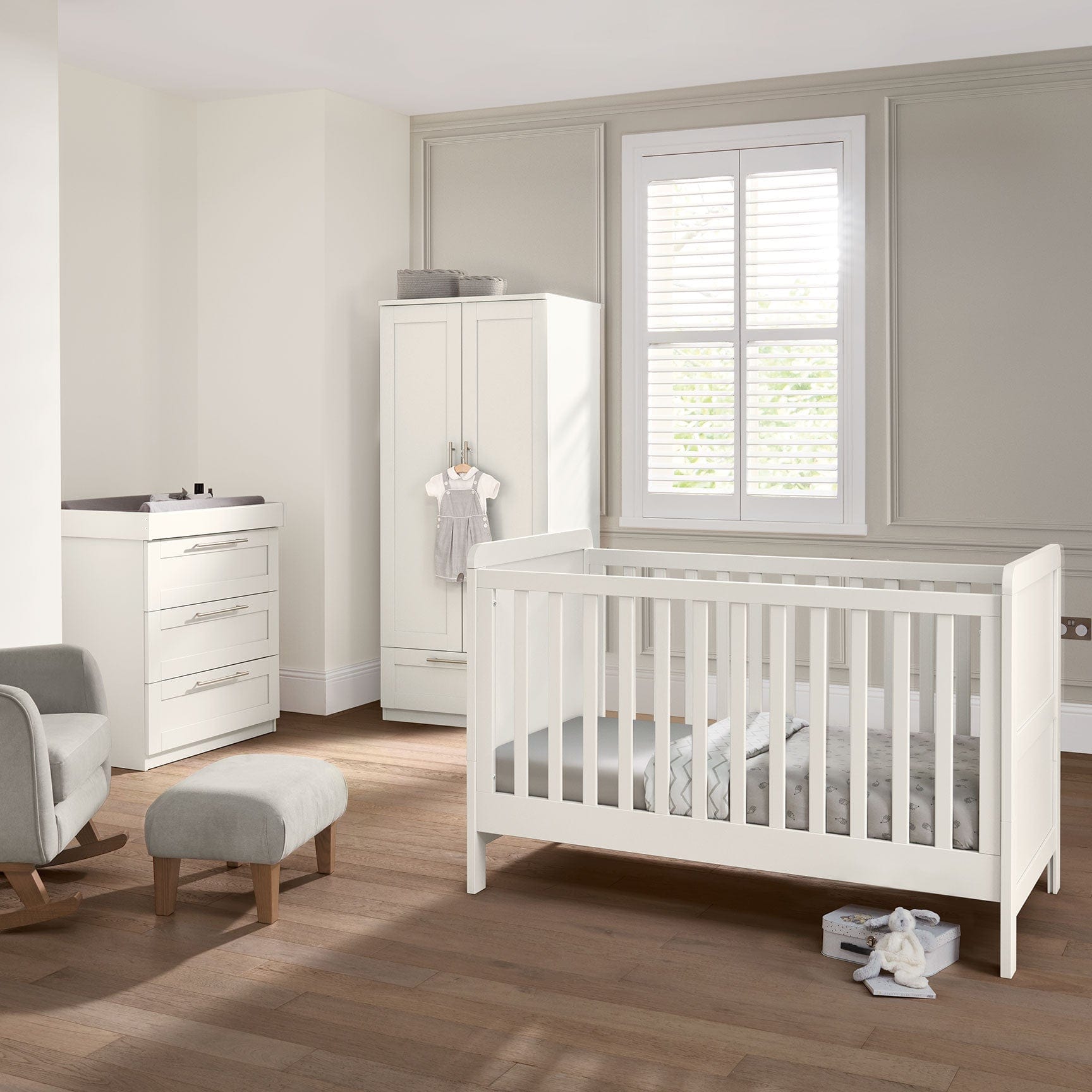 Mamas and Papas Hampden 3 Piece Room Set in White