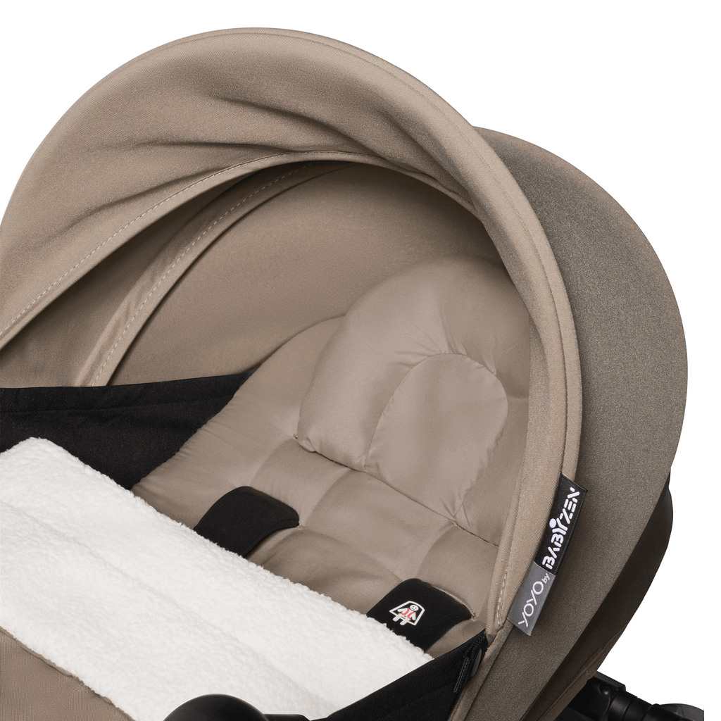  Babyzen YOYO 0+ Newborn Pack, Toffee - Includes Mattress,  Canopy, Head Support & Foot Cover - Requires YOYO2 Frame (Sold Separately)  : Baby