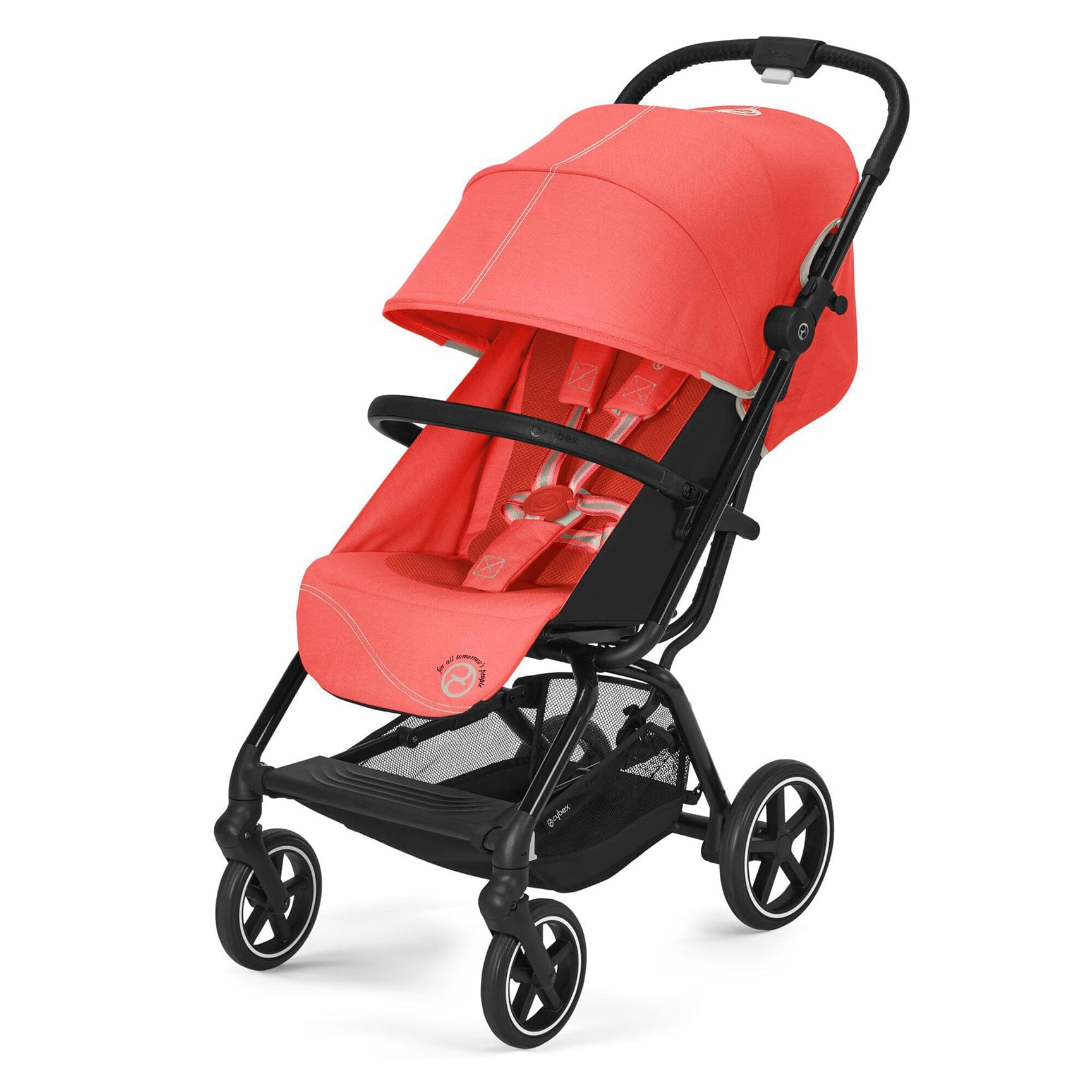 Cybex Eezy S+ 2 in Hibiscus Red Pushchairs & Buggies 522001213 4063846276677