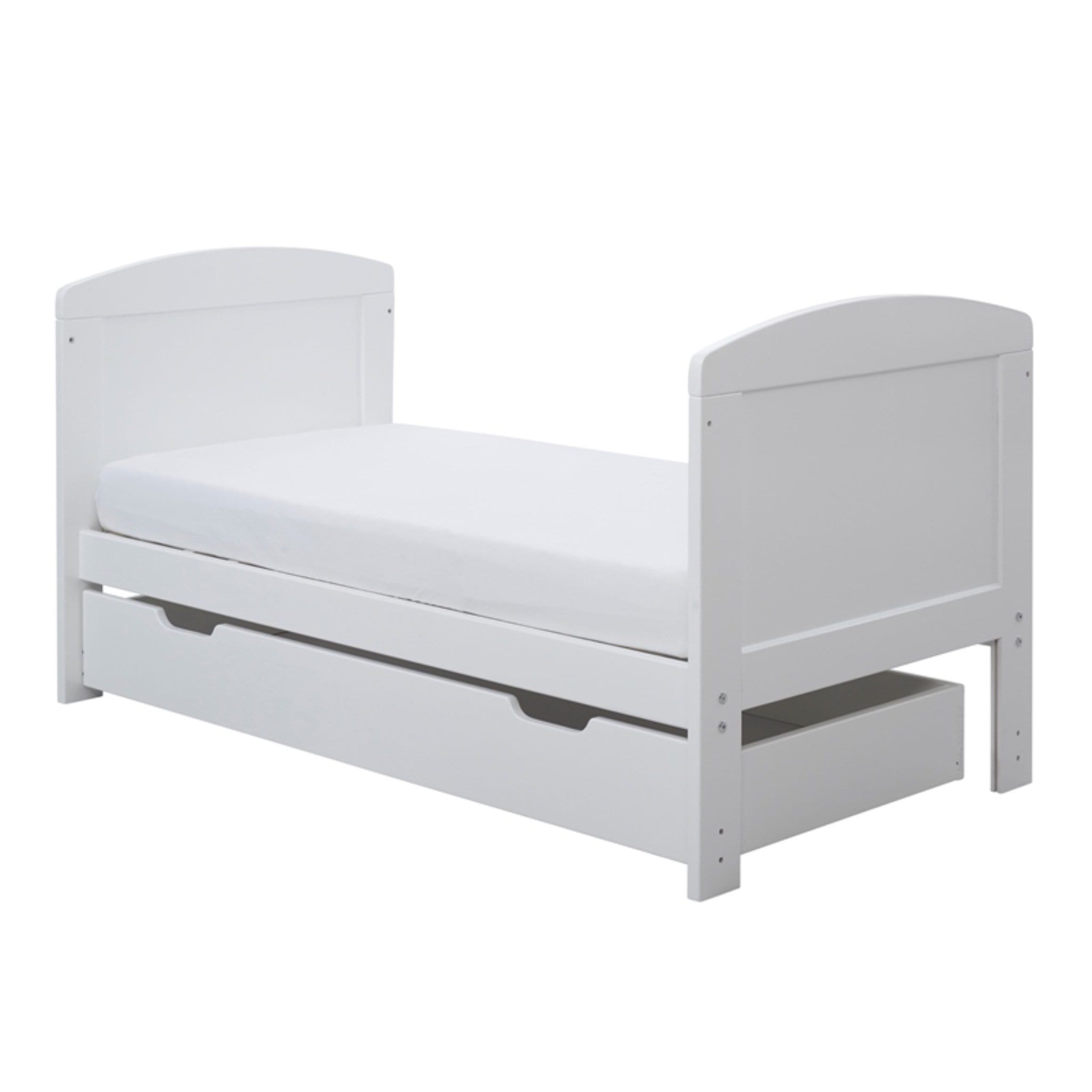 Ickle Bubba Coleby Mini Cot Bed Under Drawer White