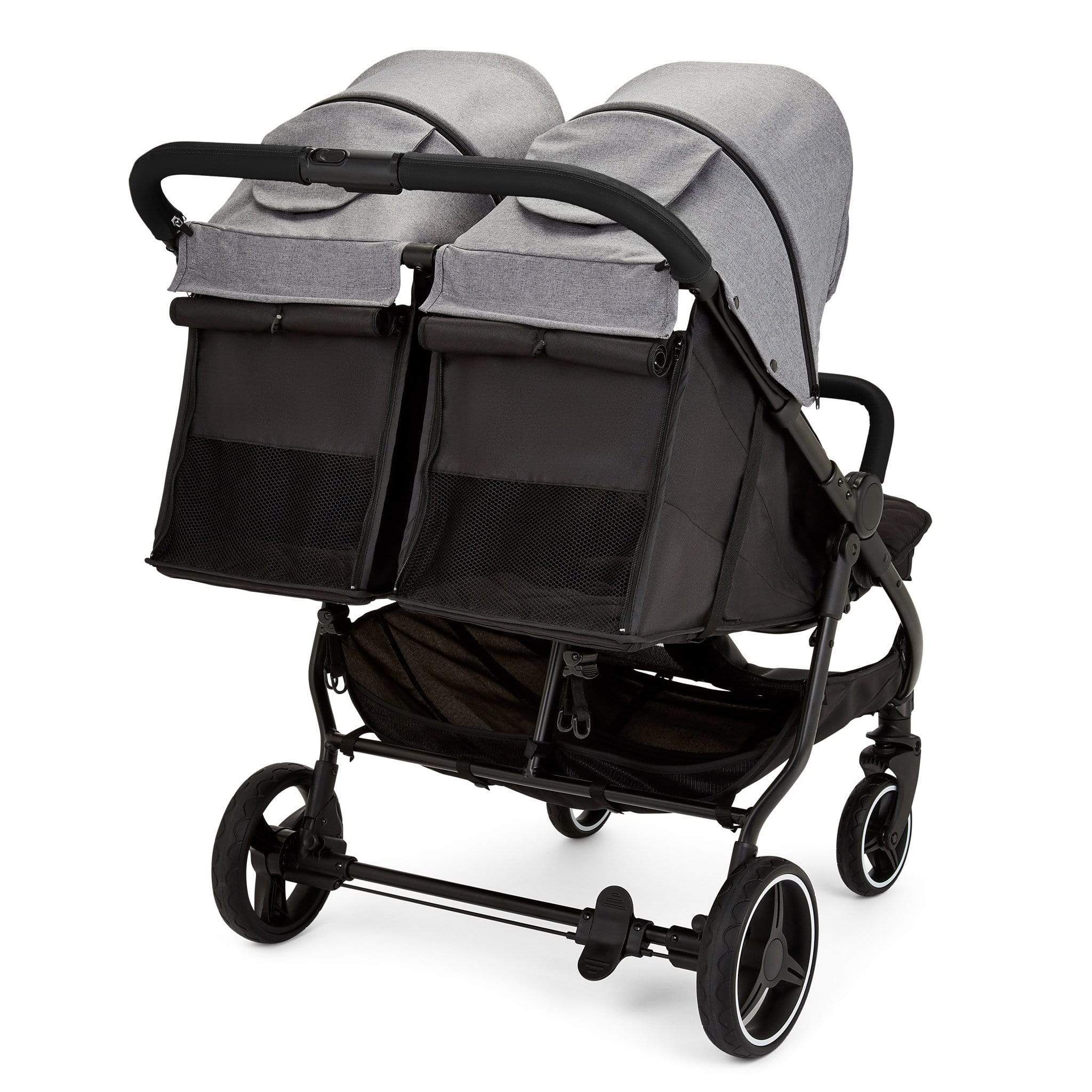 Ickle Bubba Venus Prime Double Stroller Black Space Grey Black