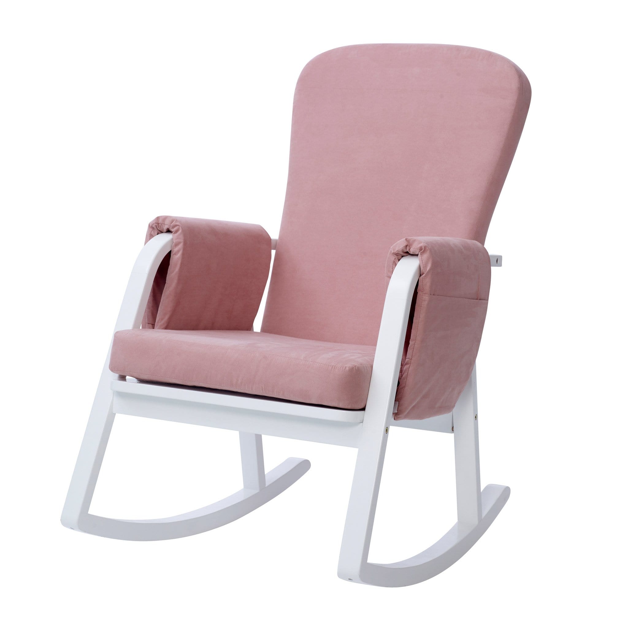 Blush pink store rocking chair