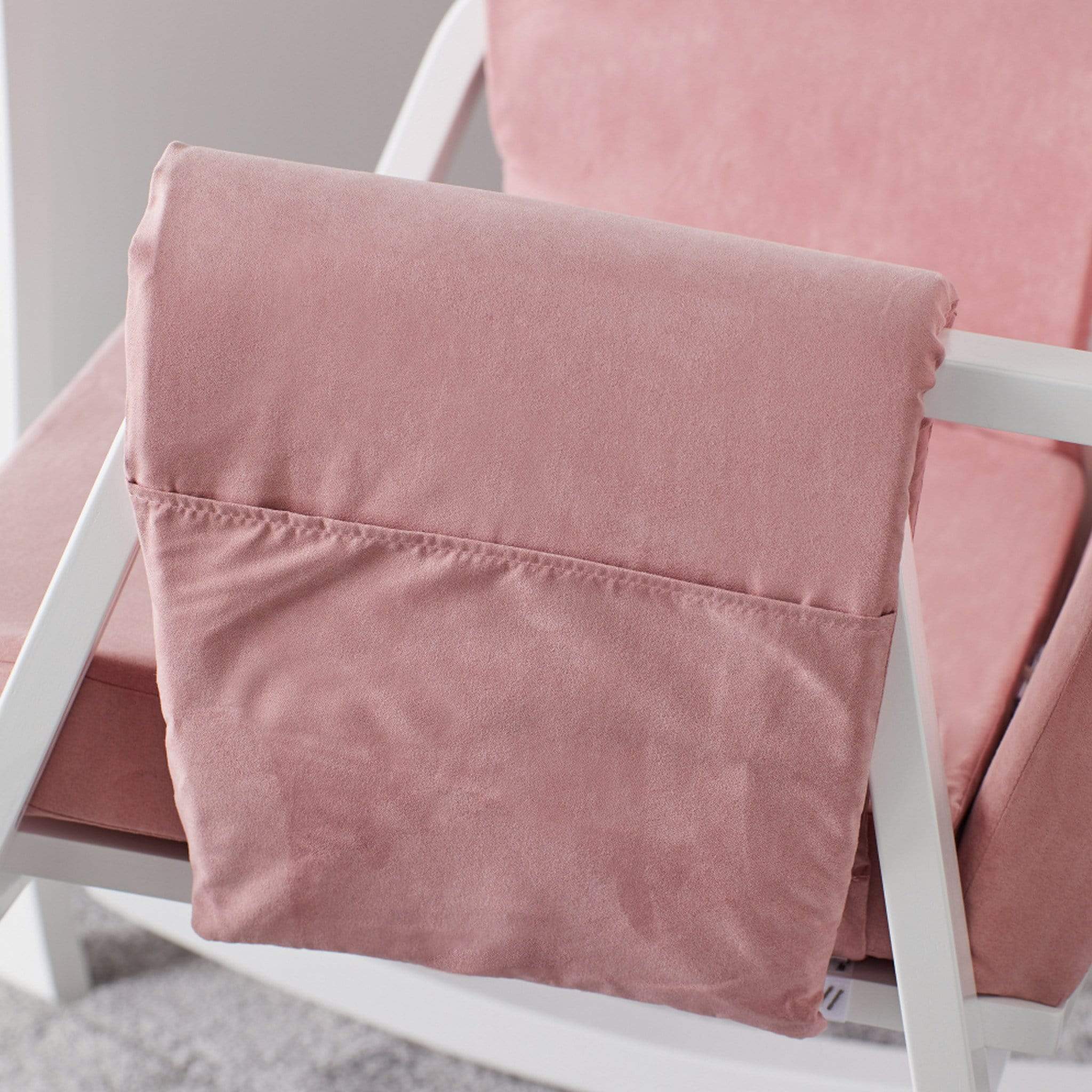 Blush pink hot sale rocking chair