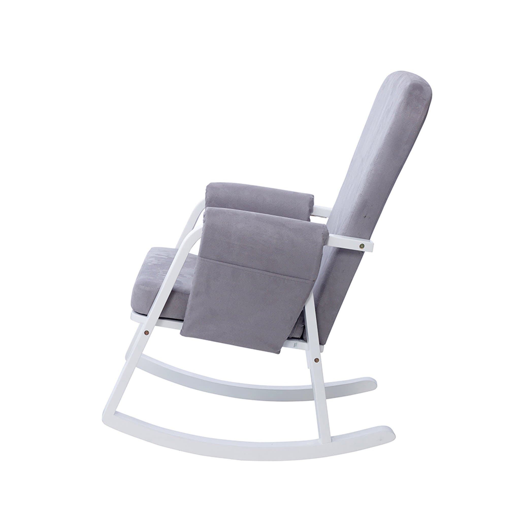 Nursing rocking chair and stool hot sale