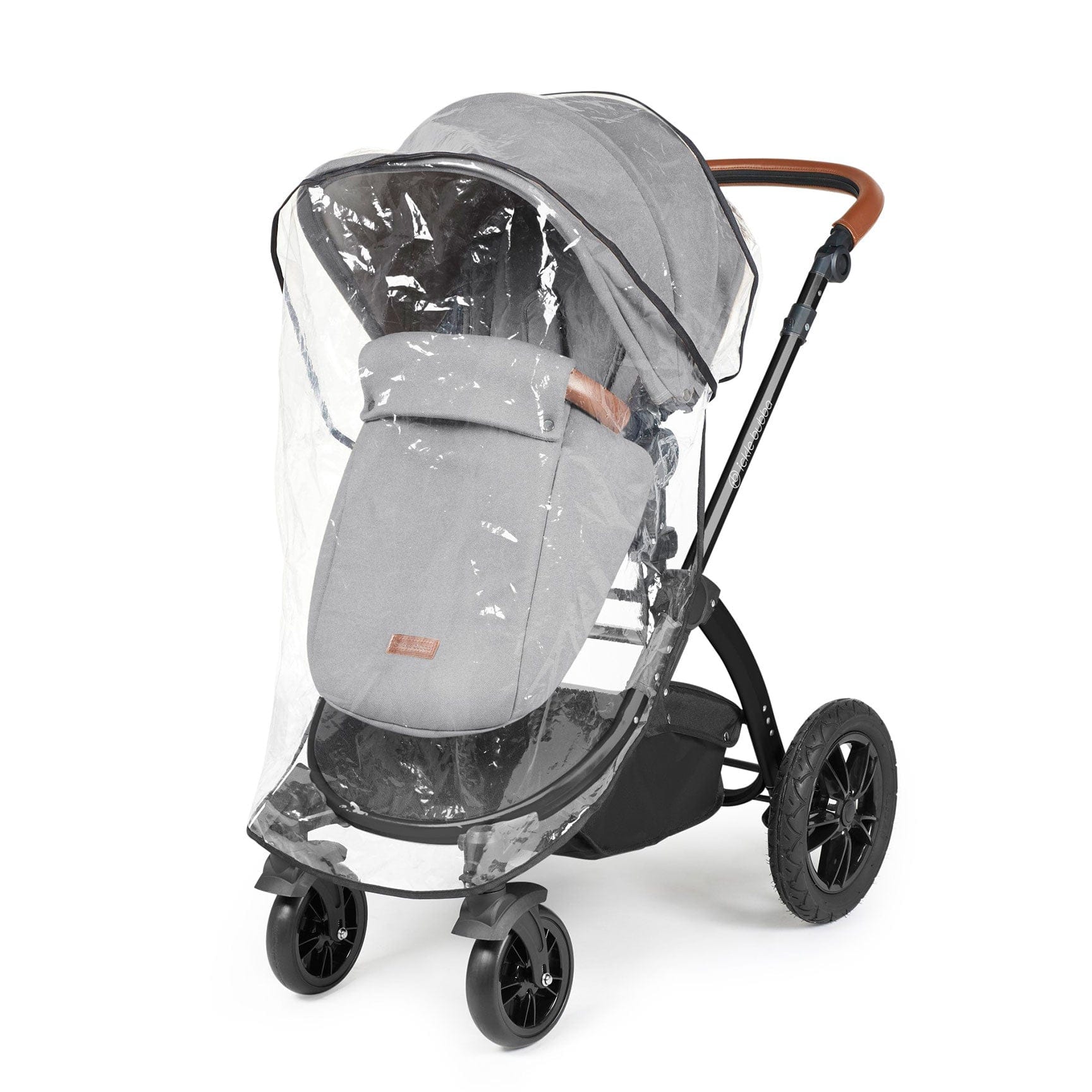 Ickle Bubba Stomp Luxe All-in-One Travel System with Isofix Base in  Black/Pearl Grey/Tan Travel Systems