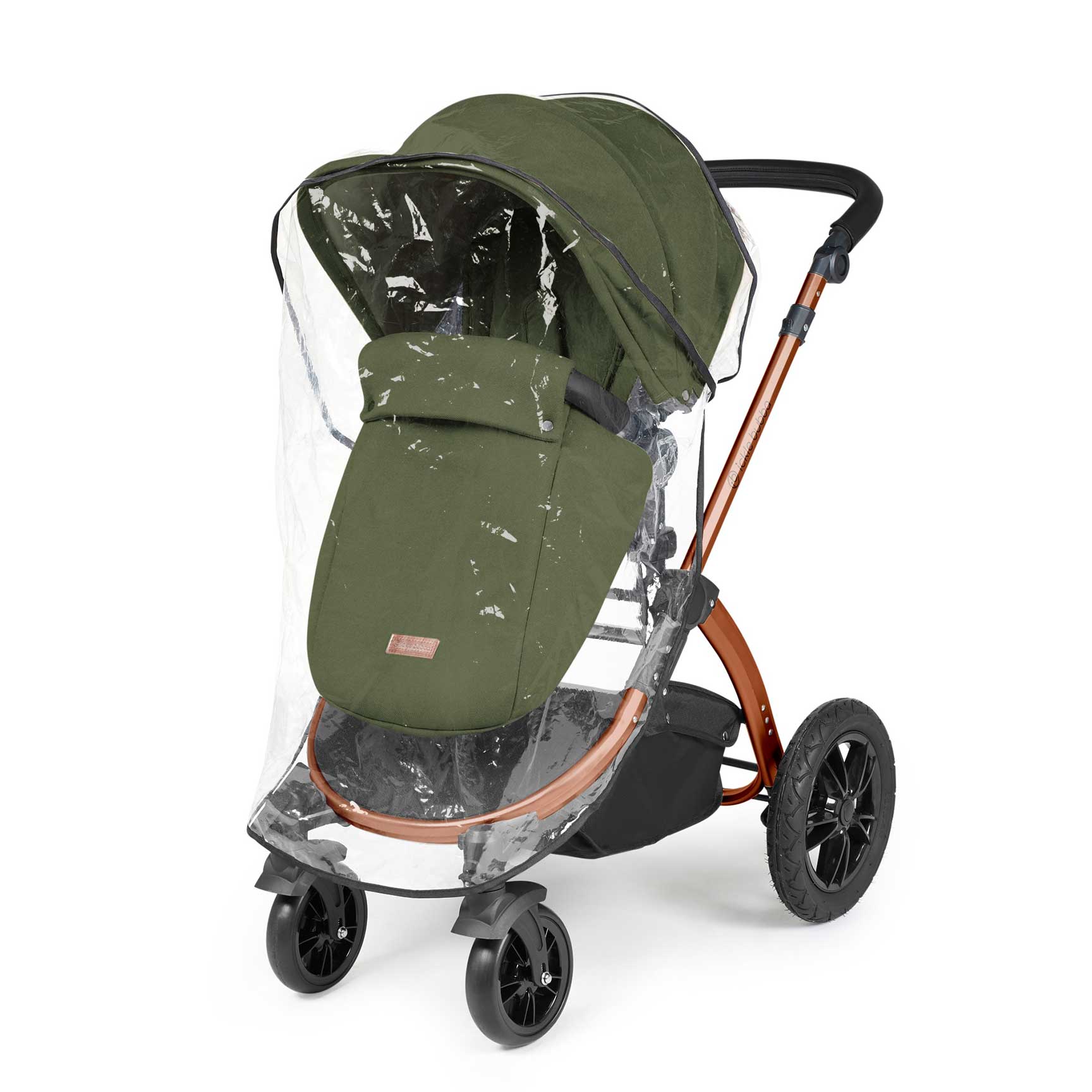 Ickle Bubba Stomp Luxe All-in-One Travel System with Isofix Base in Bronze/Woodland/Black Travel Systems 10-011-300-140 5056515026634