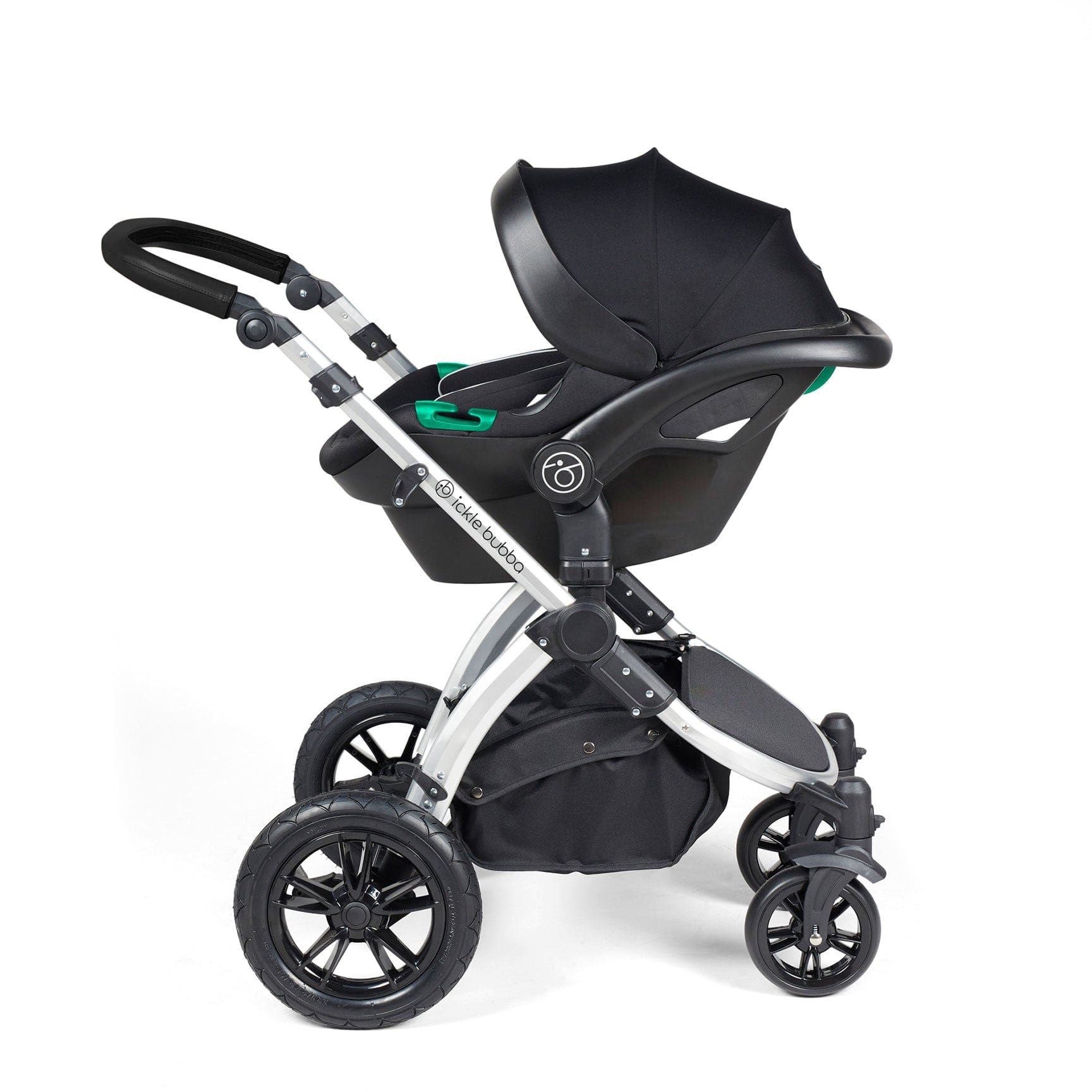 Ickle Bubba Stomp Luxe All in One Travel System with Isofix Base in Si